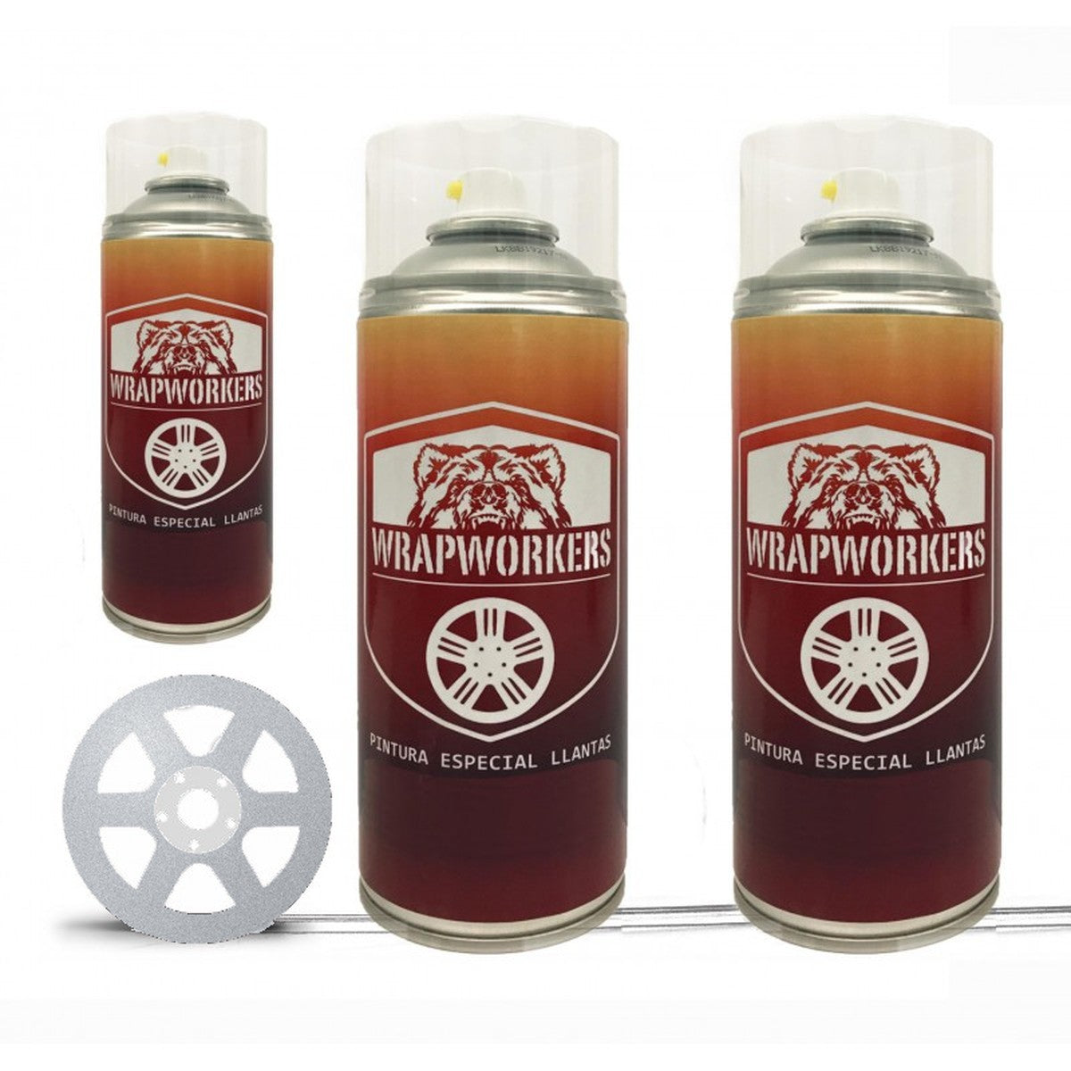 Spray wheel paint kit · gloss aluminium