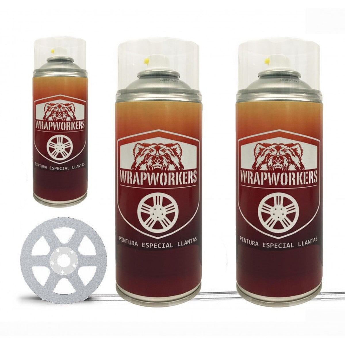 Spray wheel paint kit · matte aluminium