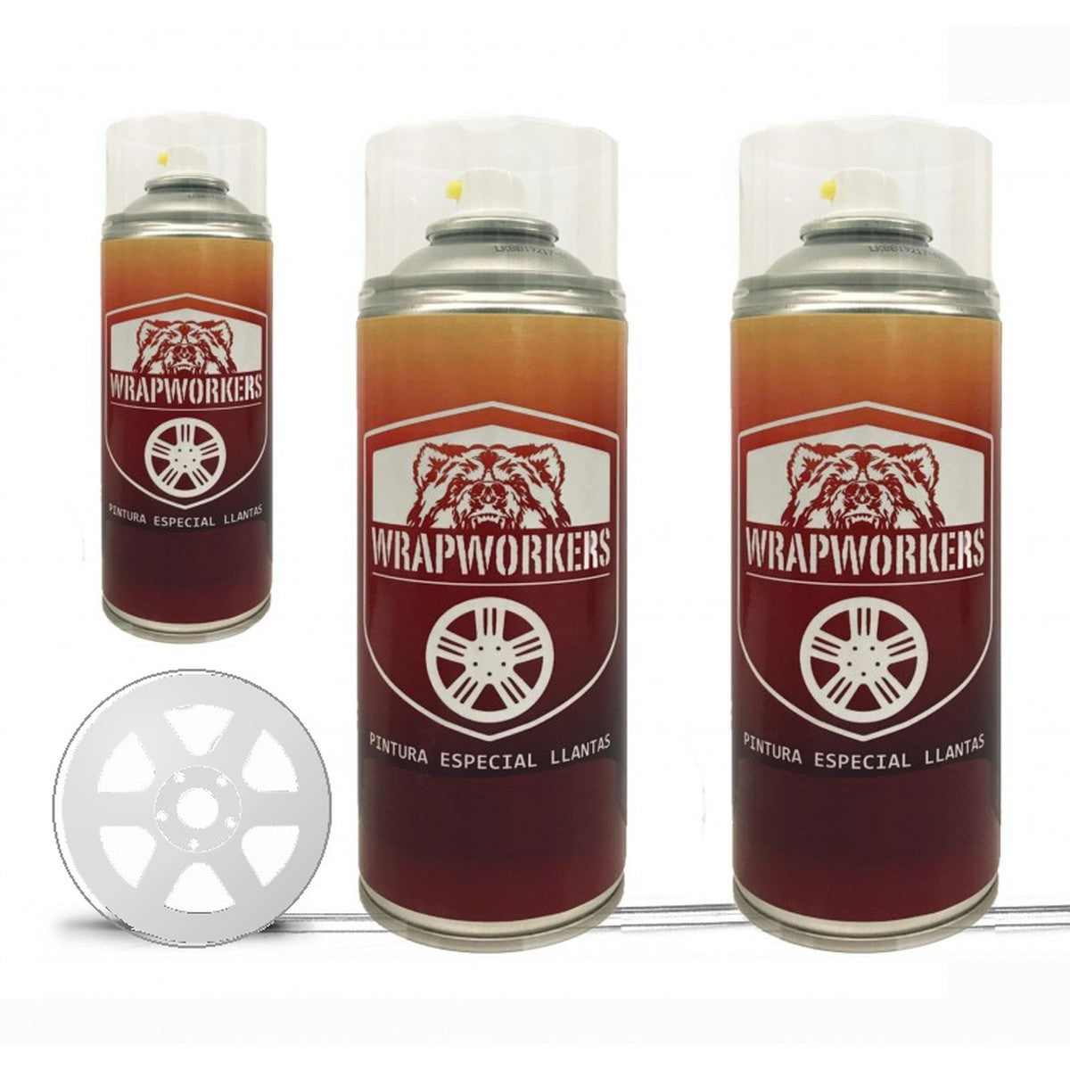 Spray wheel paint kit · gloss white