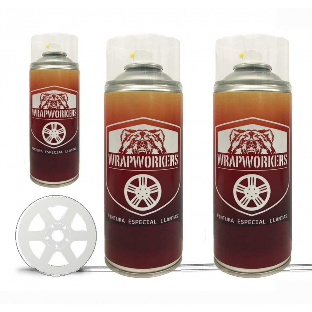 Spray wheel paint kit · matte white