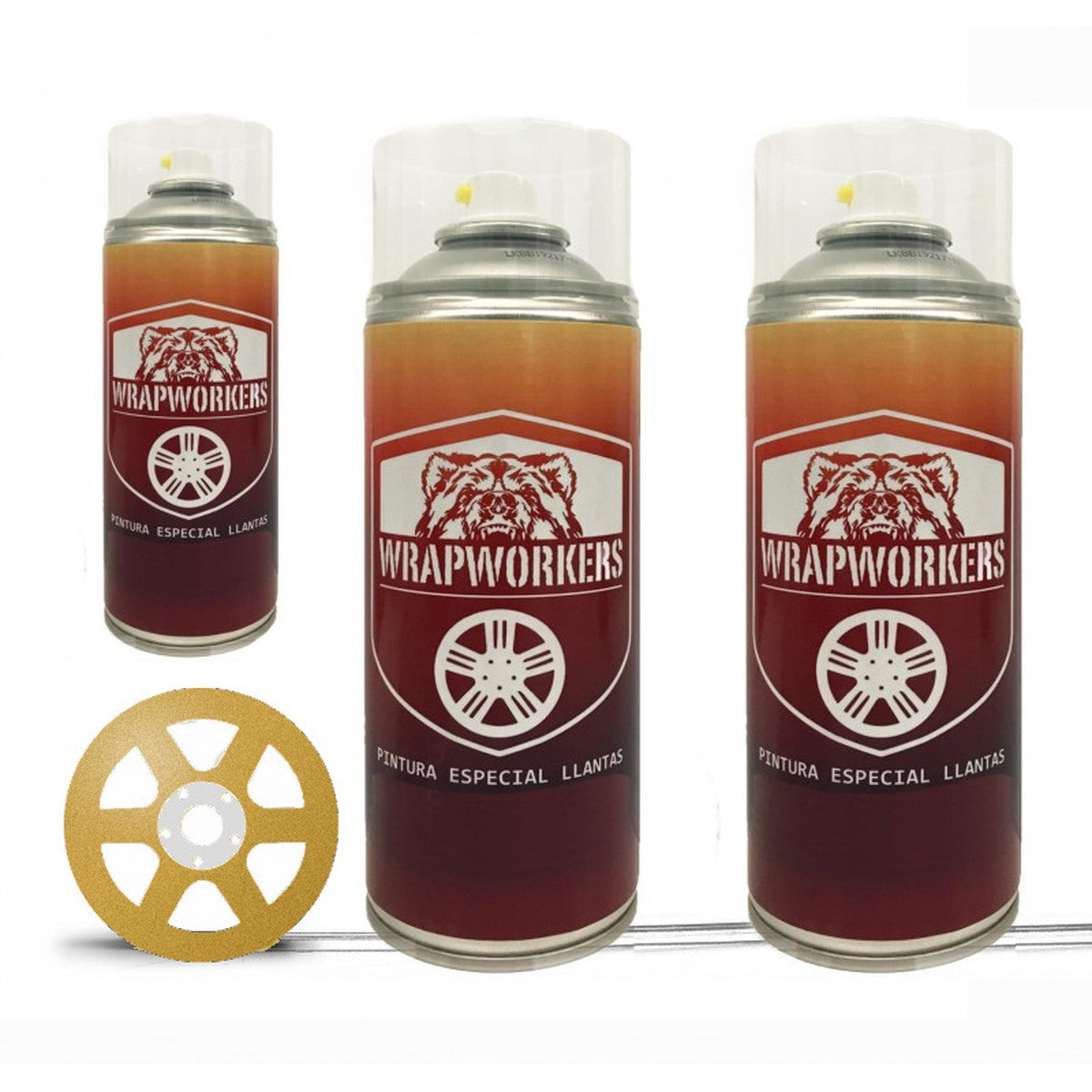 Spray wheel paint kit · gloss gold