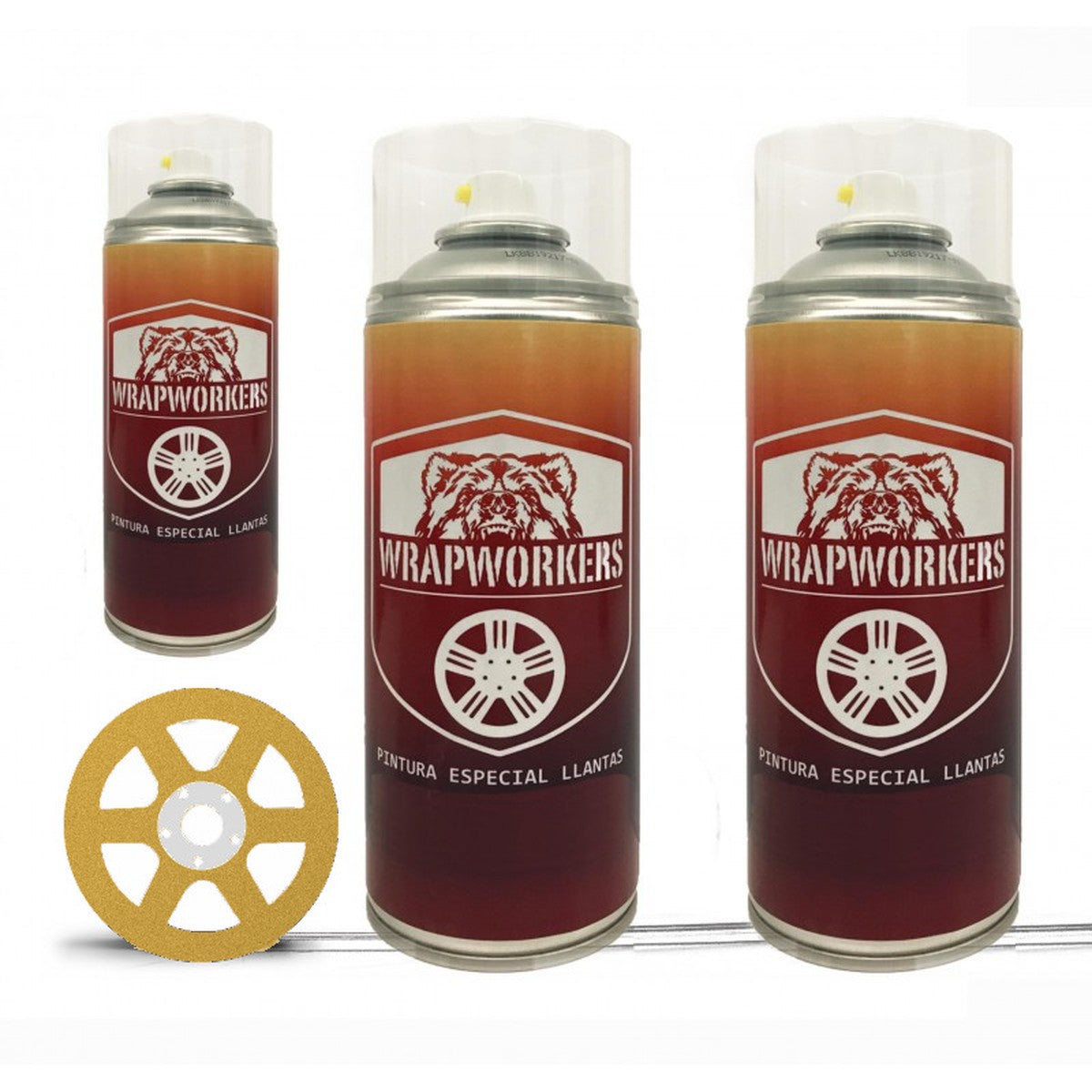 Spray wheel paint kit · matte gold