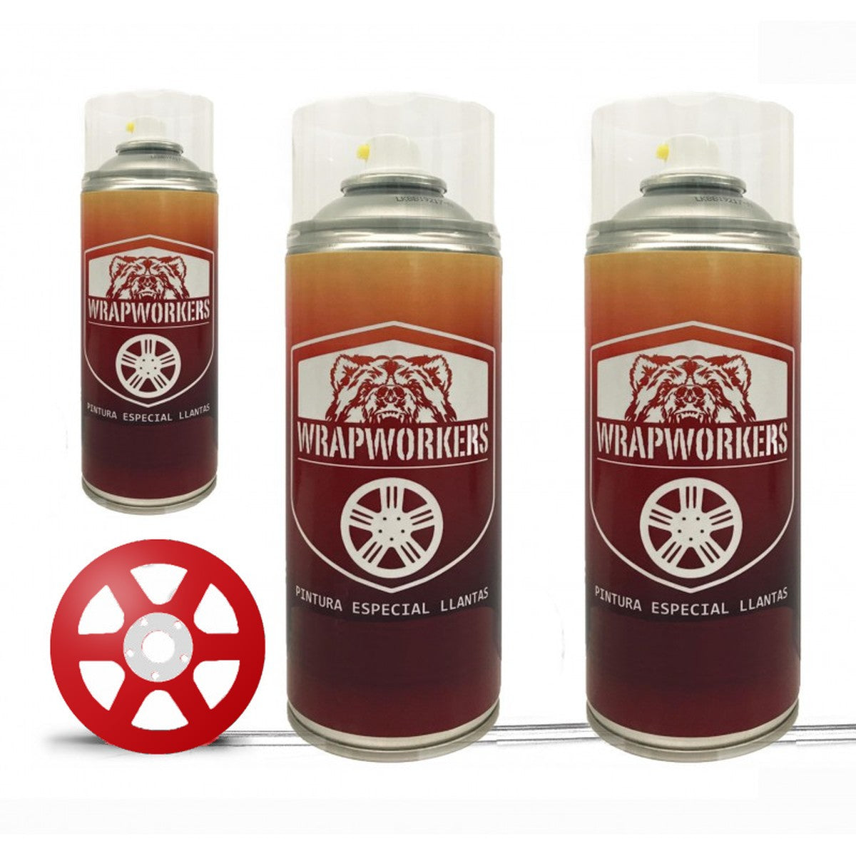 Spray wheel paint kit · gloss red