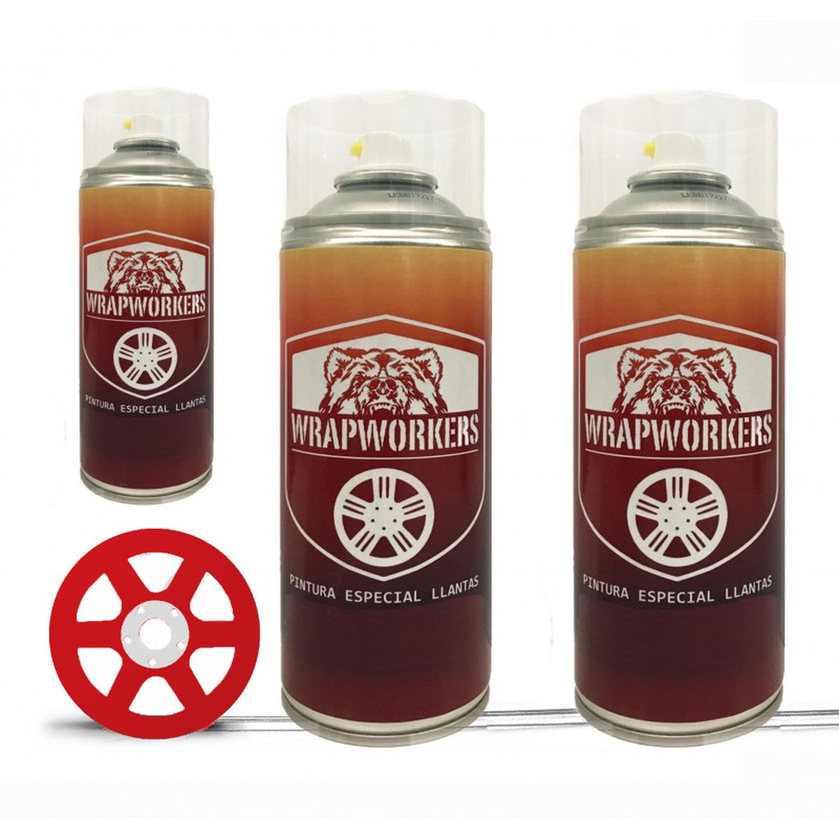Spray wheel paint kit · matte red