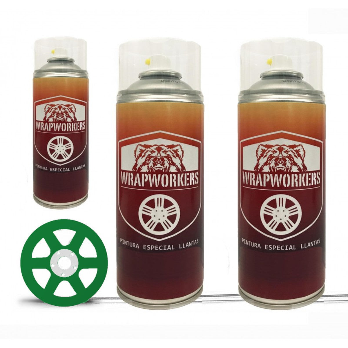 Spray wheel paint kit · matte green