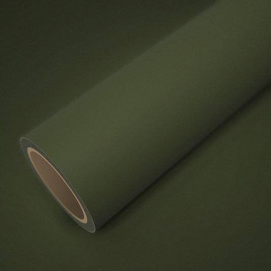 Matná fólie army zelená: role na archu stejné fólie