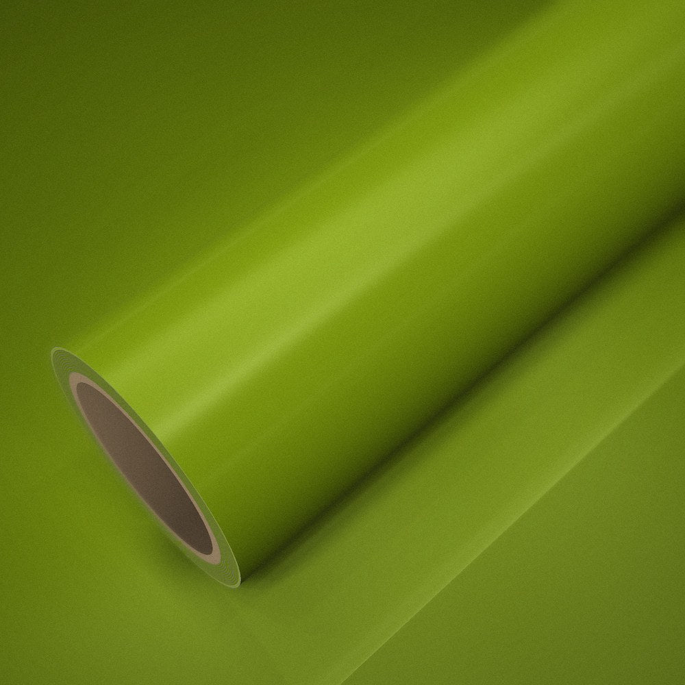 Fólie ICR® žlutozelená fluo lesklá: role na archu stejné fólie