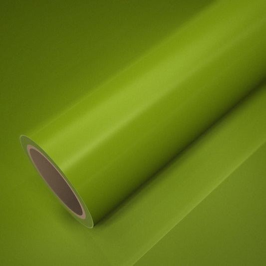 Fólie ICR® žlutozelená fluo lesklá: role na archu stejné fólie